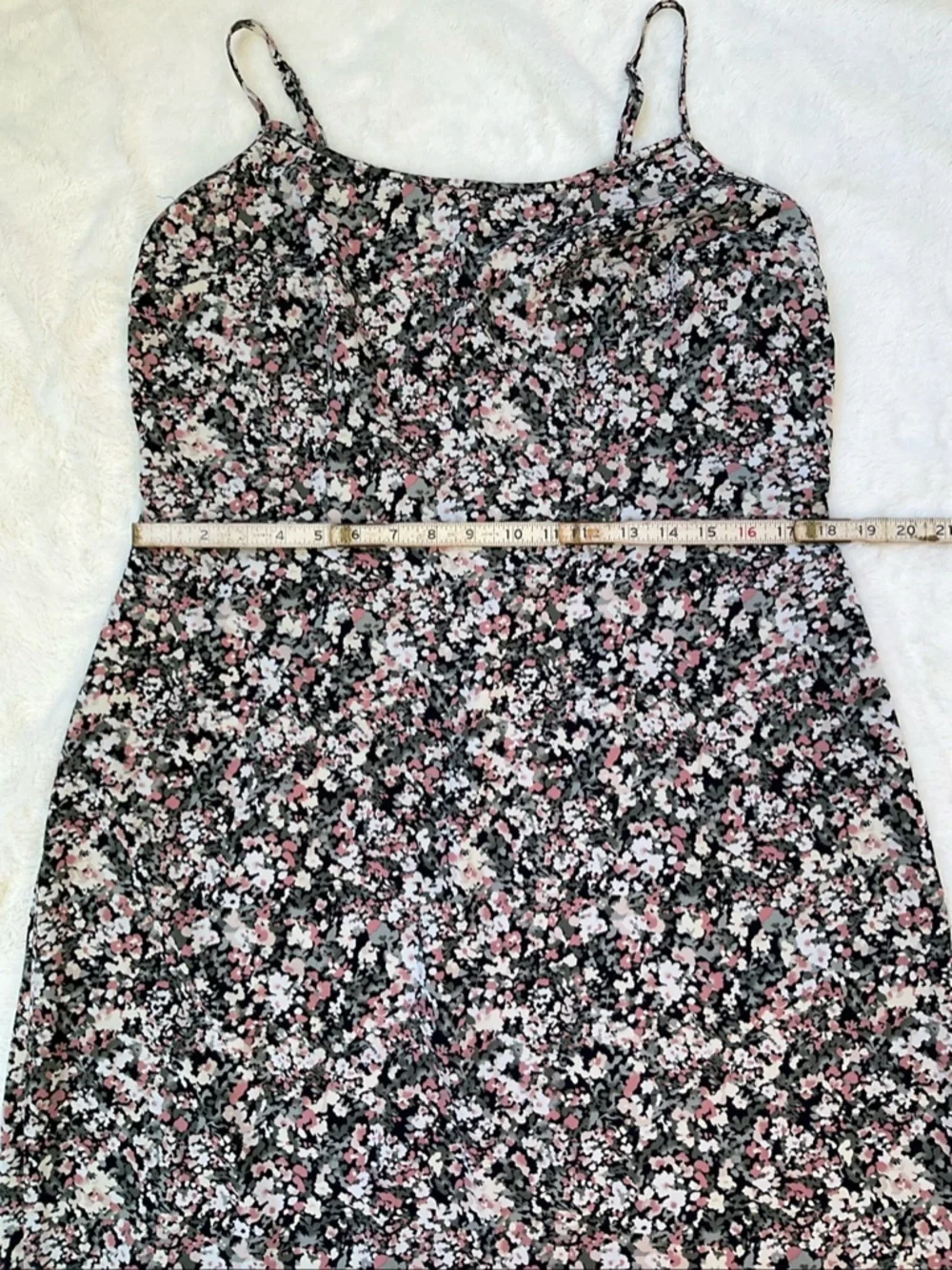 Abercrombie & Fitch Women's Floral Straps Sleeveless Maxi Dress Slit Stretch XLT